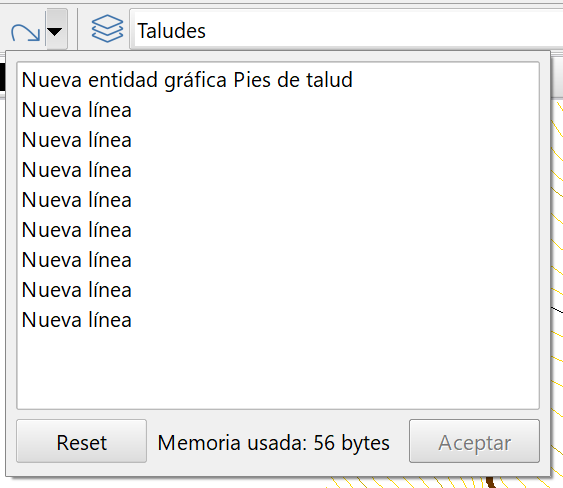 Edición - Rehacer, dialog